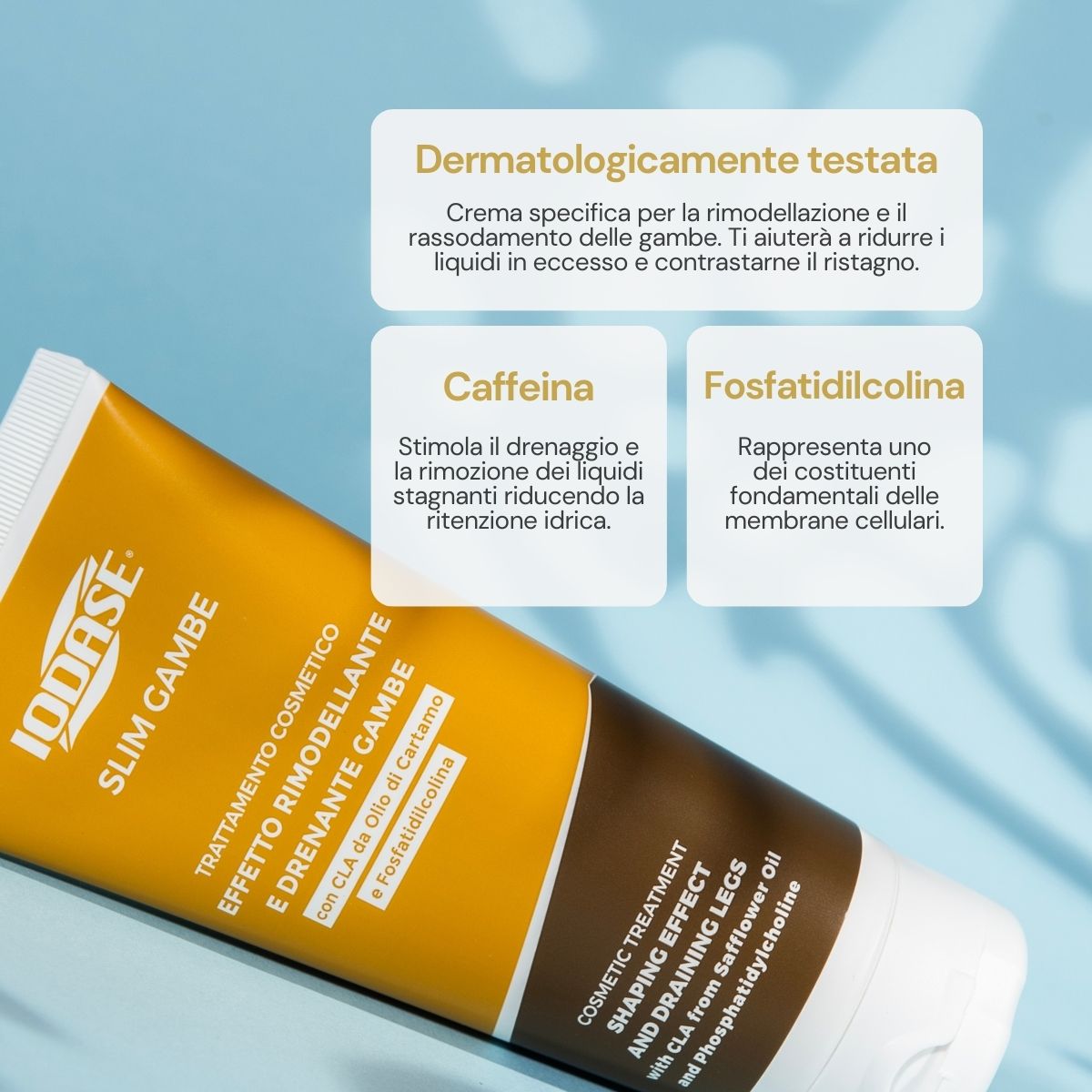 Crema snellente e drenante gambe