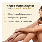 Crema snellente e drenante gambe