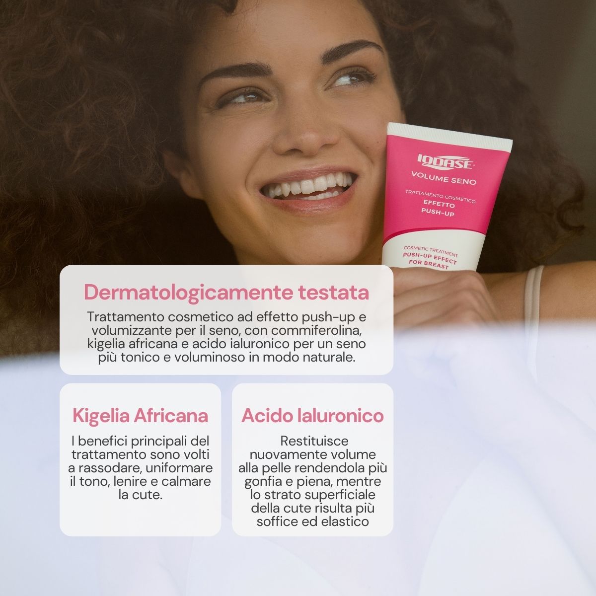 Creme für voluminöse Brüste