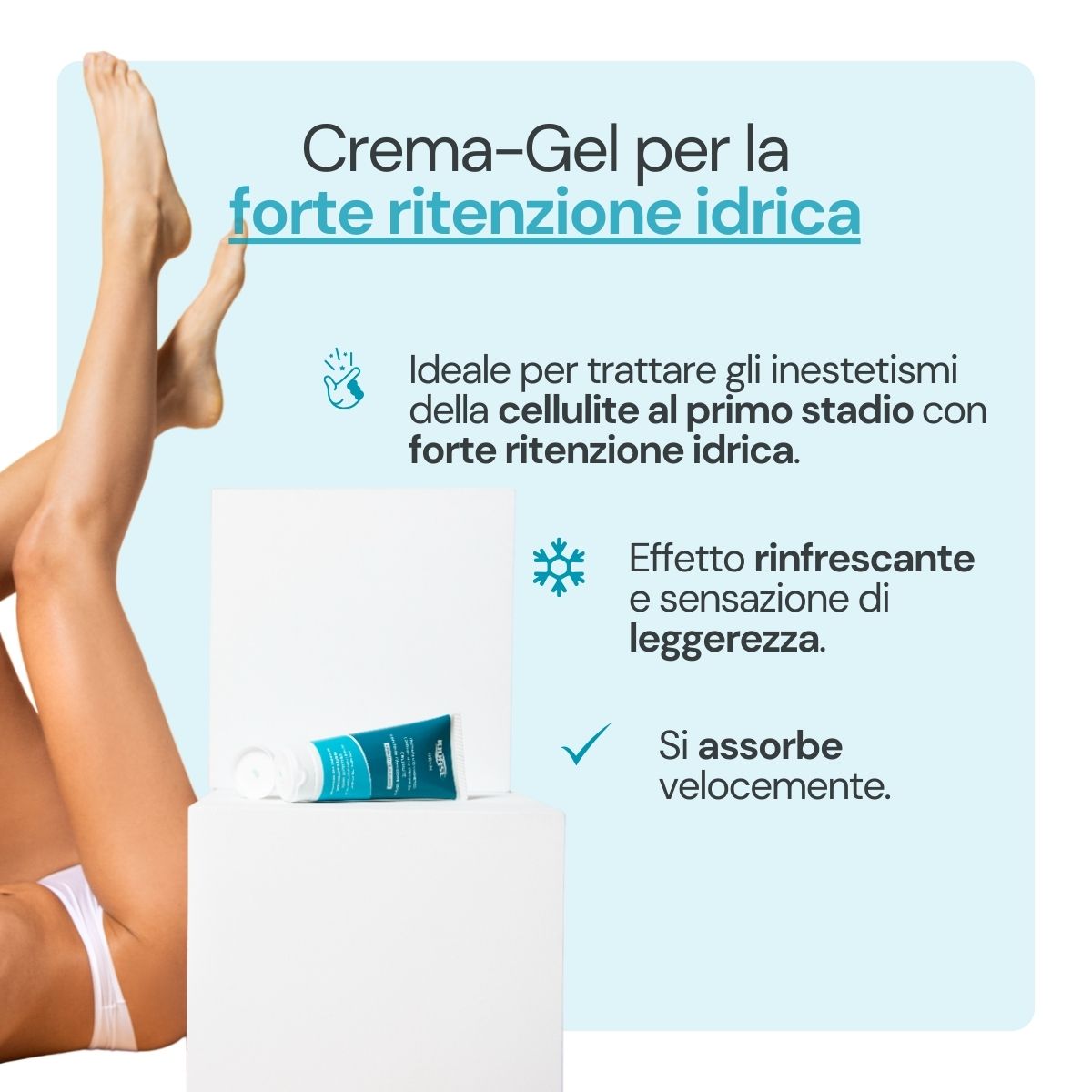 Crema drenante ritenzione idrica