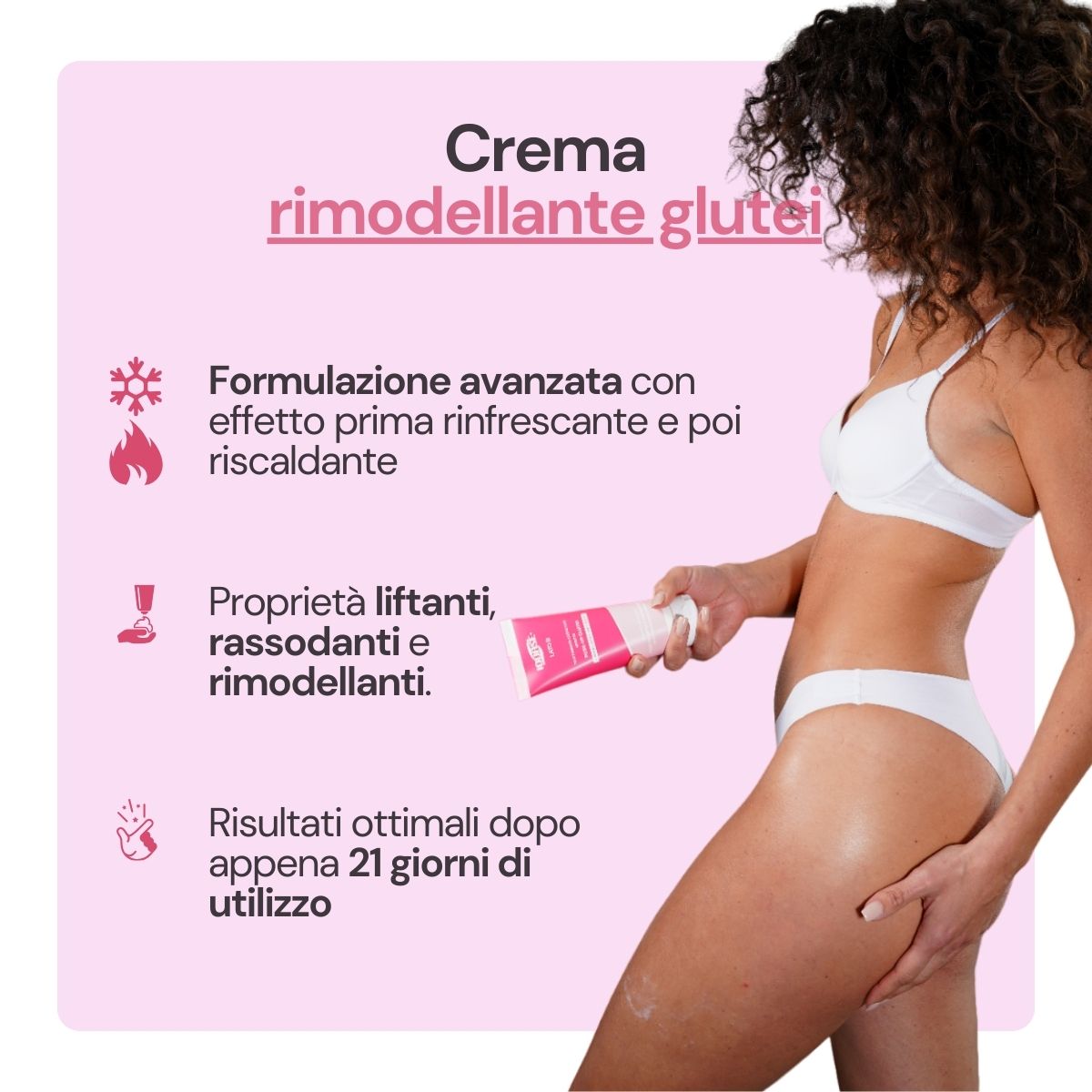 Straffende und formende Creme für das Gesäß