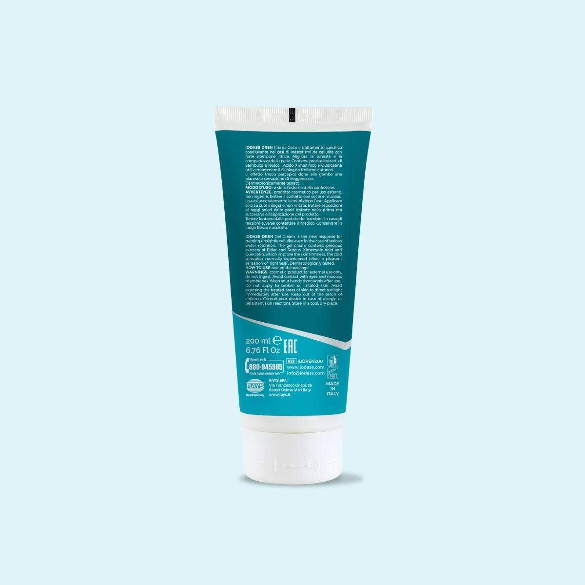 Water retention draining cream