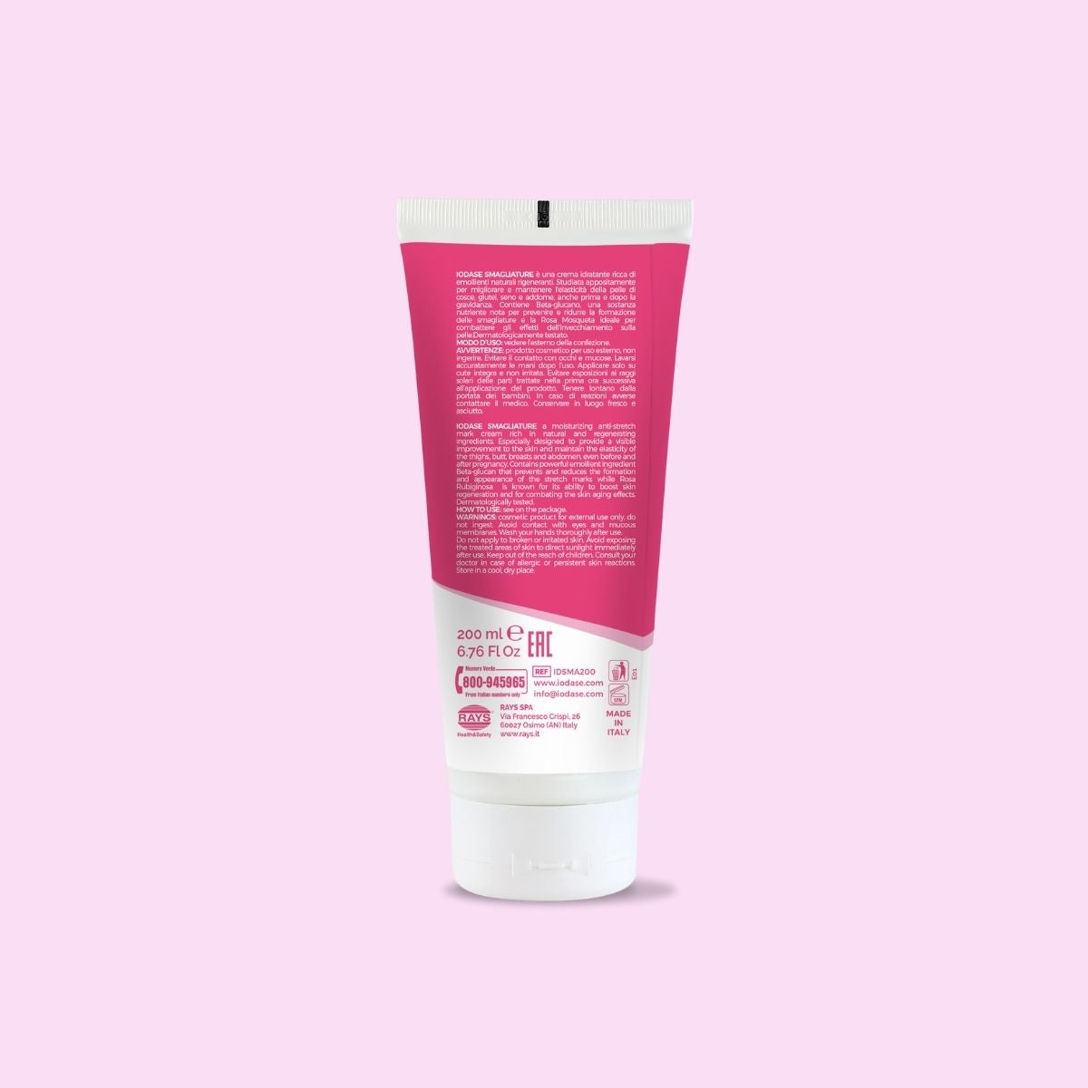 Stretch mark body cream