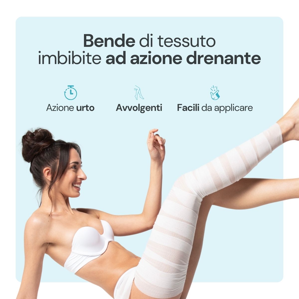 Bende drenanti e detossificanti gambe