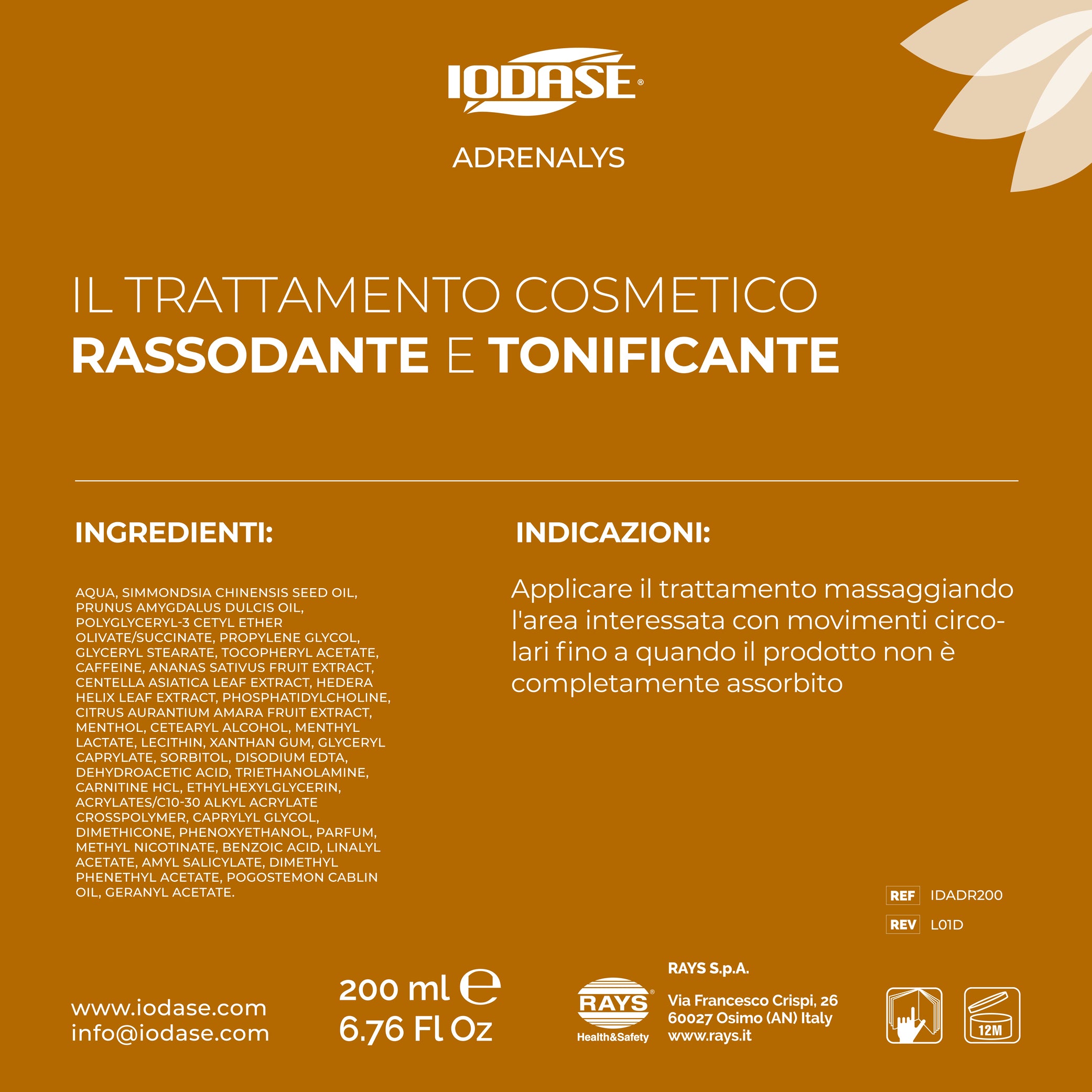 Crema rassodante braccia ed interno coscia