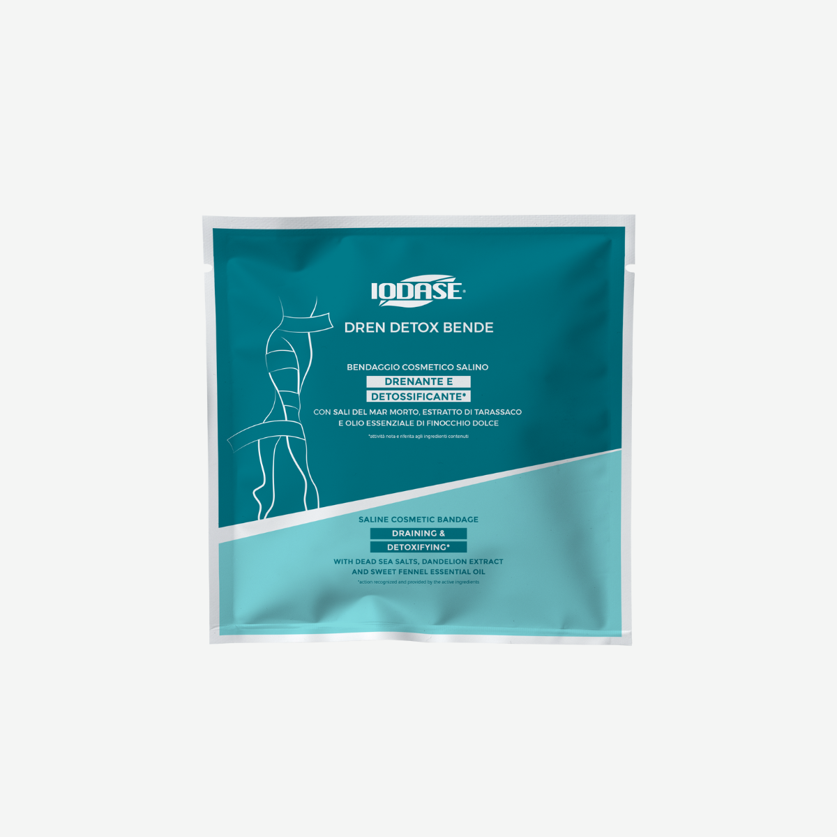 Draining and detoxifying leg wraps