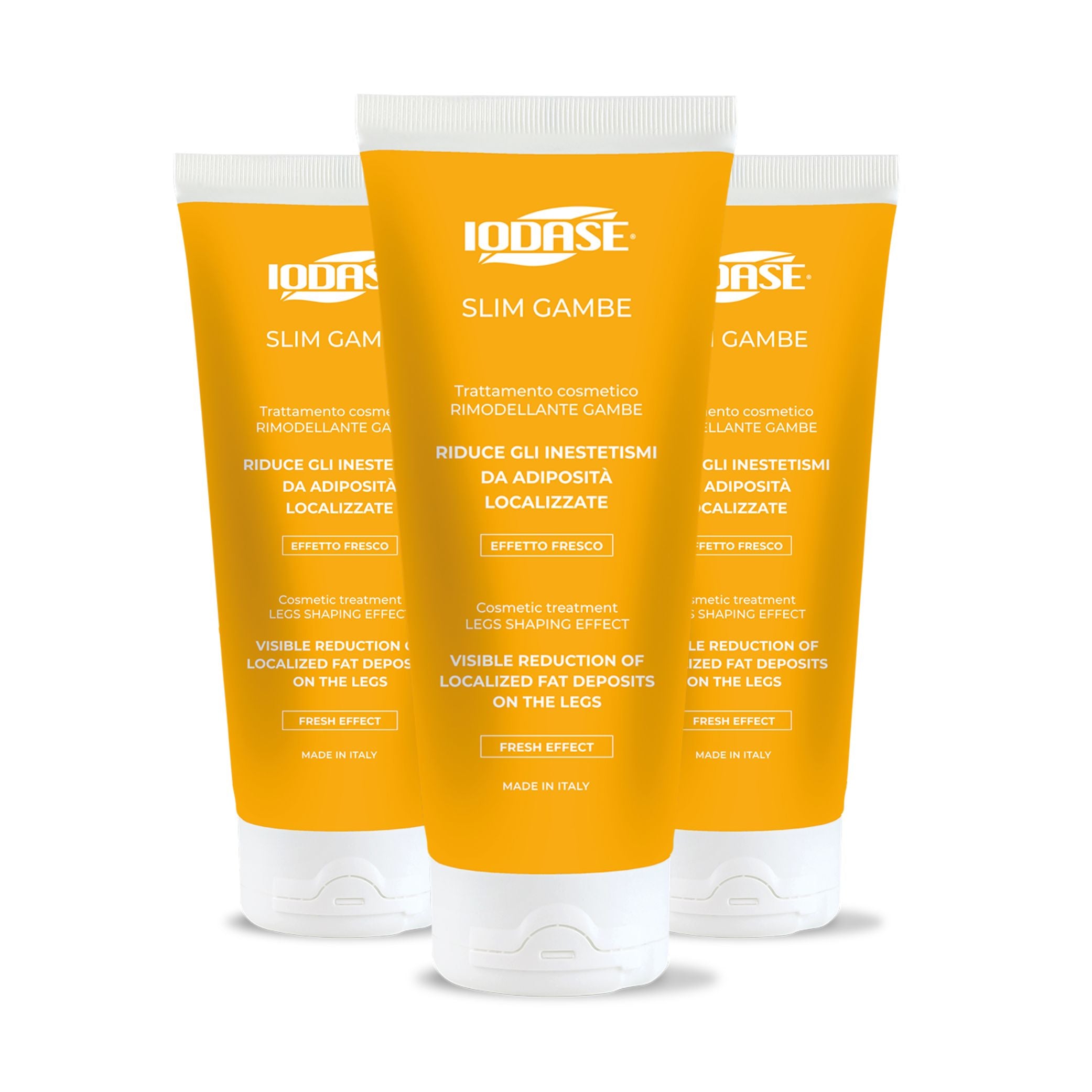 Slimming and draining leg cream
