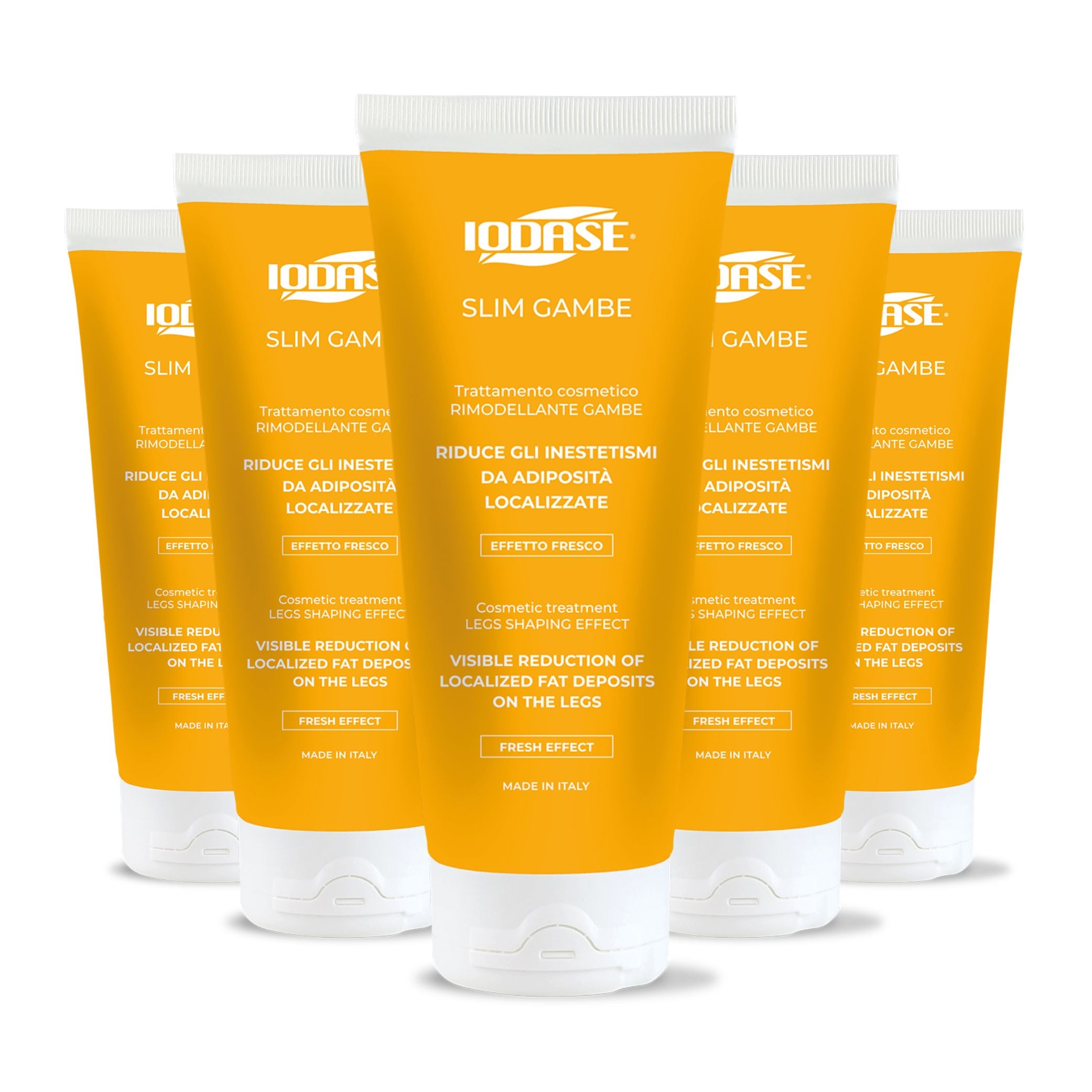 Slimming and draining leg cream